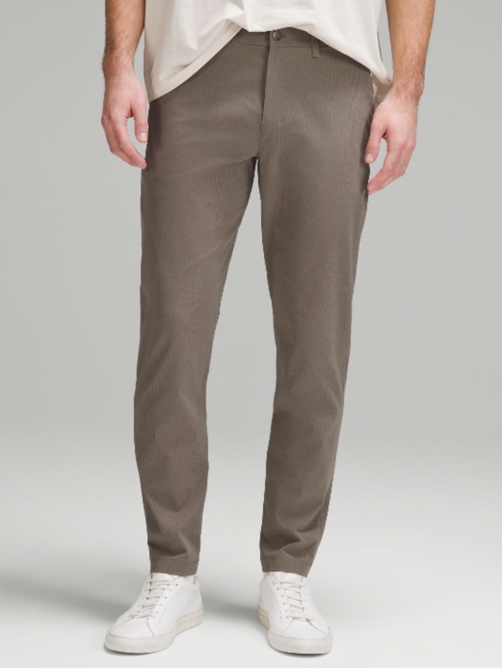 Lululemon Men’s ABC Slim Fit Woven Air Rover Taupe Trouser Pant - Size 31x30